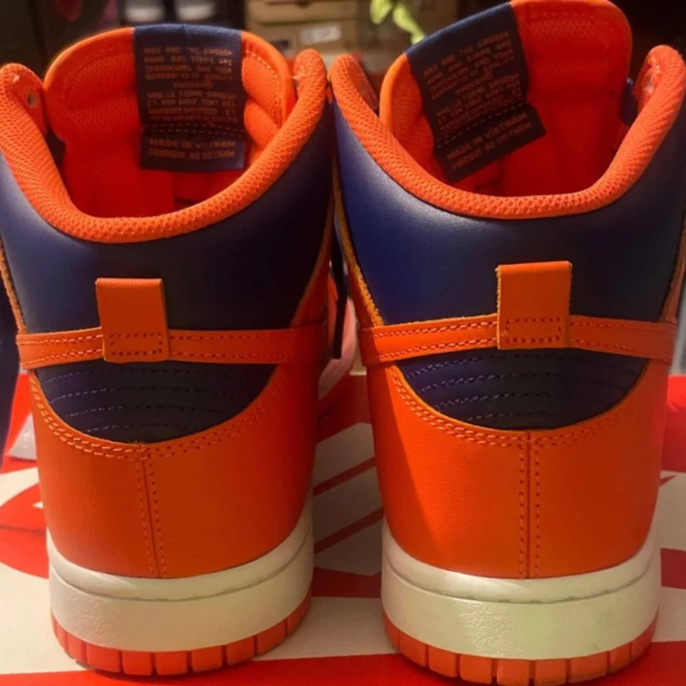 Nike Dunk High-“Knicks”- Clean-size 9m-original box-No star fading-No heel drag - Picture 14 of 16